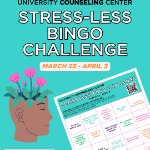 Stress Less Bingo Challenge Kickoff Tabling on March 26, 2026